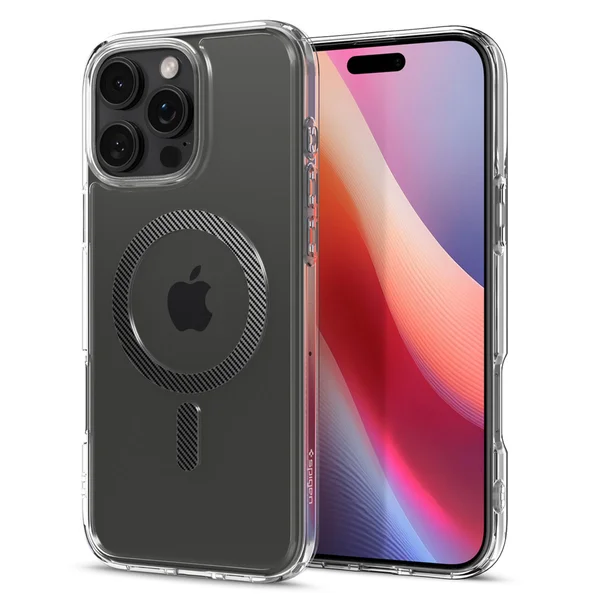 Spigen Ultra Hybrid Backcover MagSafe Apple iPhone 16 Pro - Carbon Fiber Spigen Ultra Hybrid Backcover MagSafe Apple iPhone 16 Pro - Carbon Fiber