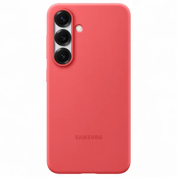 Originele Silicone Backcover Samsung Galaxy S25 - Peach