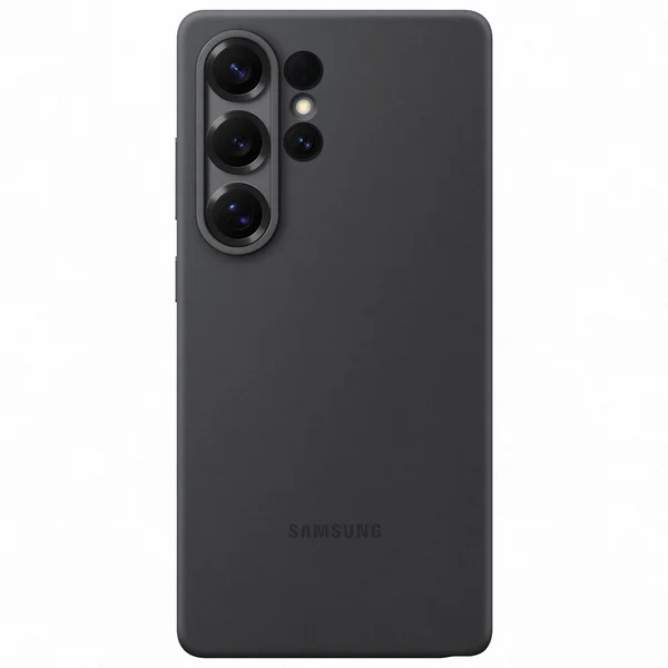 Originele Silicone Backcover Samsung Galaxy S25 Ultra - Zwart