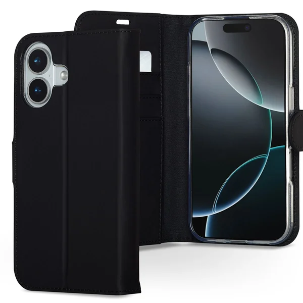 Accezz Wallet Softcase Bookcase Apple iPhone 17 - Zwart Accezz Wallet Softcase Bookcase Apple iPhone 17 - Zwart