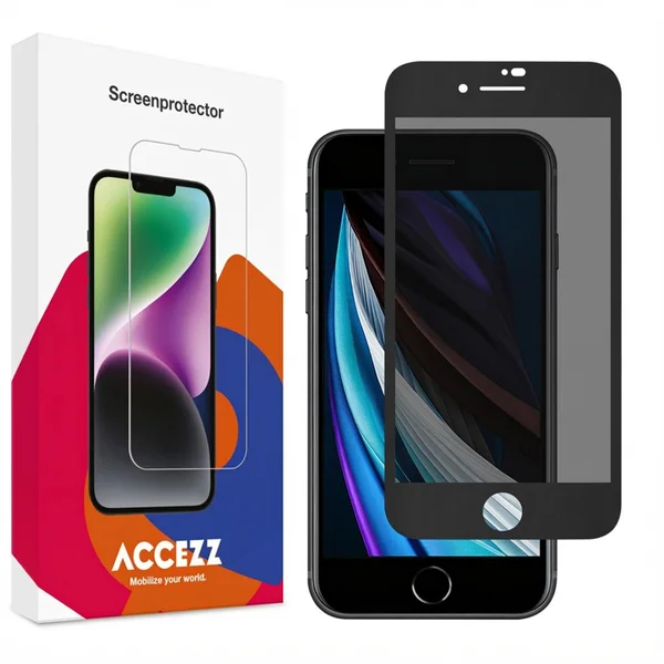 Accezz Gehard Glas Privacy Screenprotector Apple iPhone SE (2022 / 2020) Accezz Gehard Glas Privacy Screenprotector Apple iPhone SE (2022 / 2020)