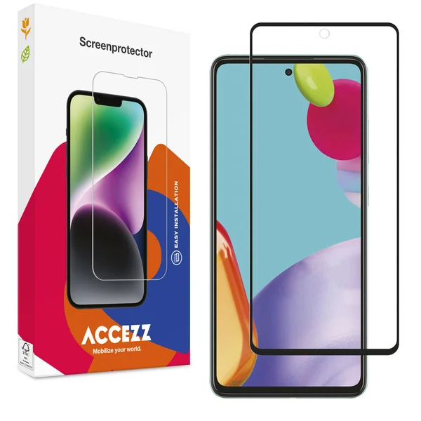 Accezz Gehard Glas Full Cover Screenprotector Samsung Galaxy A52(s) (5G/4G) / A53 Accezz Gehard Glas Full Cover Screenprotector Samsung Galaxy A52(s) (5G/4G) / A53