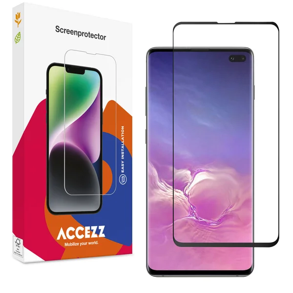 Accezz Gehard Glas Full Cover Screenprotector Samsung Galaxy S10 Plus Accezz Gehard Glas Full Cover Screenprotector Samsung Galaxy S10 Plus