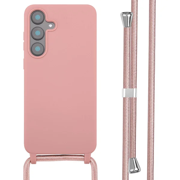 imoshion Siliconen hoesje met koord Samsung Galaxy S25 FE - Sand Pink imoshion Siliconen hoesje met koord Samsung Galaxy S25 FE - Sand Pink