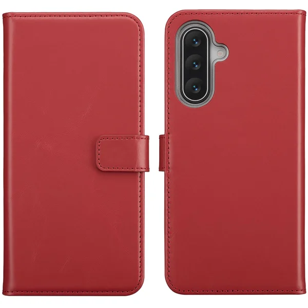 Selencia Echt Leren Bookcase Samsung Galaxy A17 (5G) / (4G) - Rood