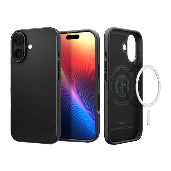 Spigen Thin Fit Backcover MagSafe Apple iPhone 17 - Black Spigen Thin Fit Backcover MagSafe Apple iPhone 17 - Black