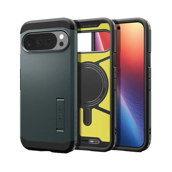 Spigen Tough Armor Backcover MagSafe Google Pixel 10 Pro XL - Abyss Green Spigen Tough Armor Backcover MagSafe Google Pixel 10 Pro XL - Abyss Green