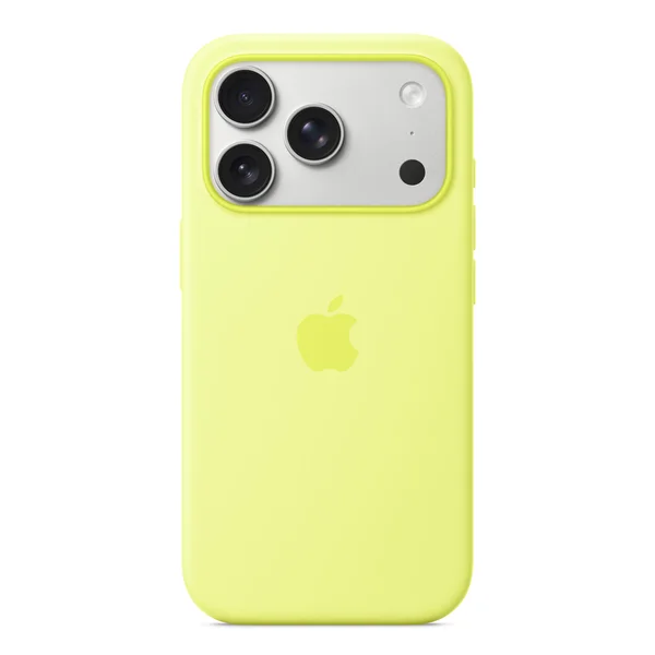 Siliconenhoesje met MagSafe Apple iPhone 17 Pro - Neon Yellow Siliconenhoesje met MagSafe Apple iPhone 17 Pro - Neon Yellow