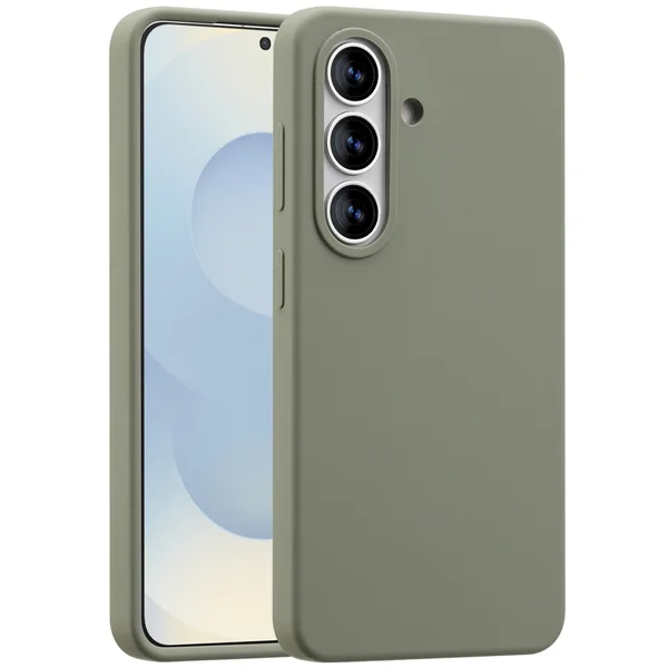 Accezz Liquid Silicone Backcover met MagSafe Samsung Galaxy S26 - Cooper Green