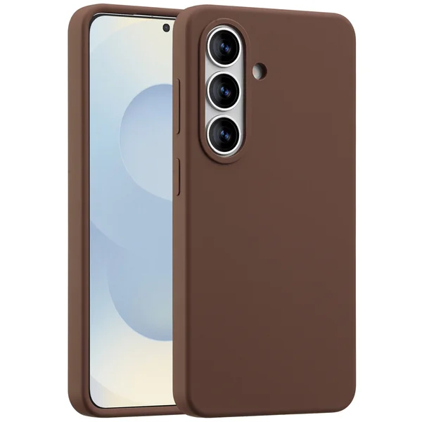 Accezz Liquid Silicone Backcover met MagSafe Samsung Galaxy S26 - New Tea Brown