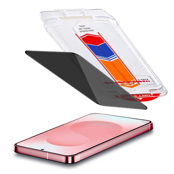 Accezz Gehard Glas Privacy Screenprotector + Applicator Samsung Galaxy S26
