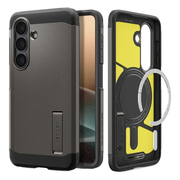 Spigen Tough Armor Backcover MagSafe Samsung Galaxy S26 - Gunmetal