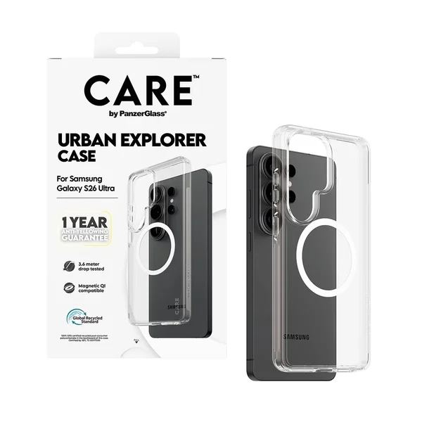 CARE by PanzerGlass Urban Combat Case Samsung Galaxy S26 Ultra - Transparant