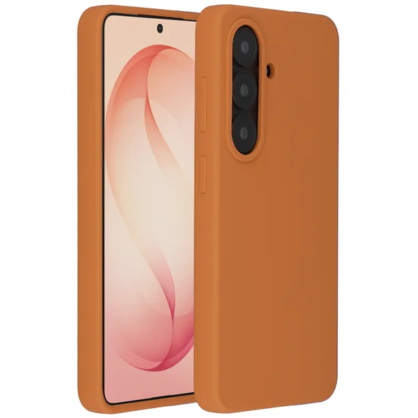 Accezz Liquid Silicone Backcover met MagSafe Samsung Galaxy S26 Plus - Oranje