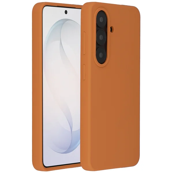 Accezz Liquid Silicone Backcover met MagSafe Samsung Galaxy S26 - Oranje
