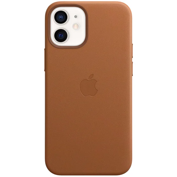 Leather Backcover MagSafe Apple iPhone 12 Mini - Saddle Brown