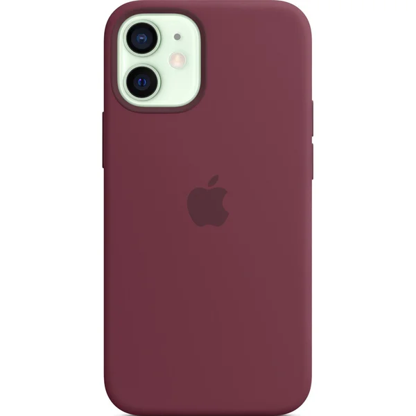 Silicone Backcover MagSafe Apple iPhone 12 Mini - Plum Silicone Backcover MagSafe Apple iPhone 12 Mini - Plum