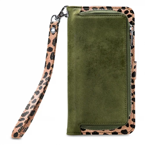 Mobilize 2in1 Gelly Zipper Case Samsung Galaxy A41 Olive/Leopard