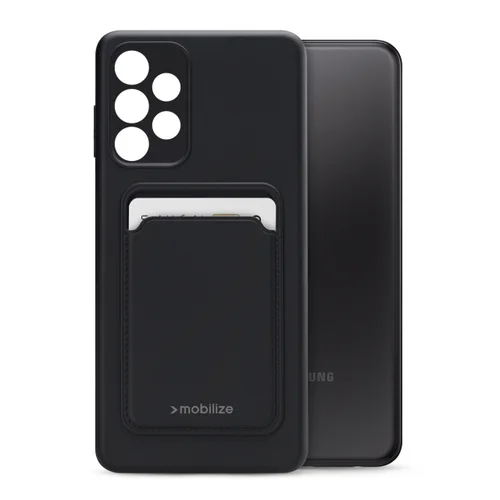 Mobilize Rubber Gelly Card Case Samsung Galaxy A23 5G Matt Black