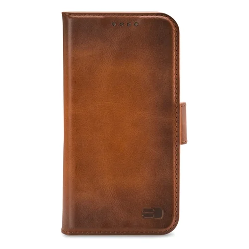 Senza Desire Leather Wallet Apple iPhone 14 Plus Burned Cognac