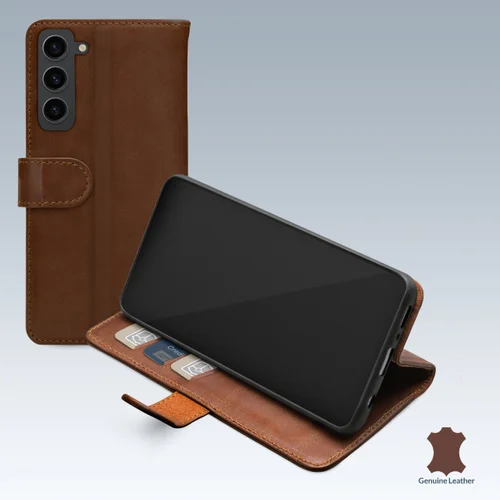 Mobilize Leather Wallet Samsung Galaxy S23 5G Brown