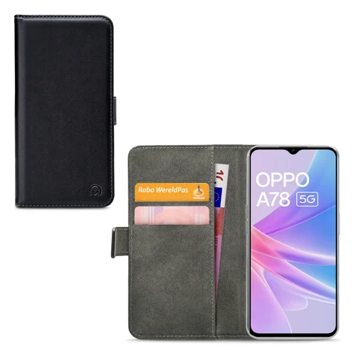 Mobilize Classic Gelly Wallet Book Case OPPO A78 5G Black