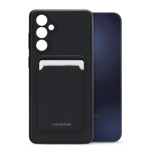Mobilize Rubber Gelly Card Case Samsung Galaxy A15 4G/5G Matt Black