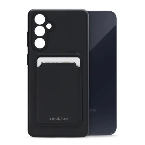 Mobilize Rubber Gelly Card Case Samsung Galaxy A55 5G Matt Black