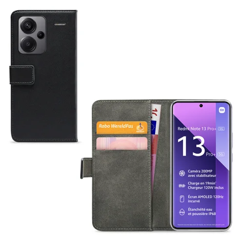 Mobilize Classic Gelly Wallet Book Case Xiaomi Redmi Note 13 Pro+ 5G Black