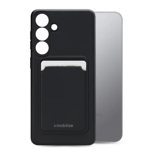 Mobilize Rubber Gelly Card Case Samsung Galaxy S25+ 5G Matt Black