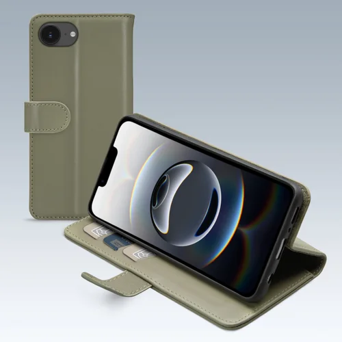 Mobilize Premium Gelly Wallet Book Case Apple iPhone 16e Green