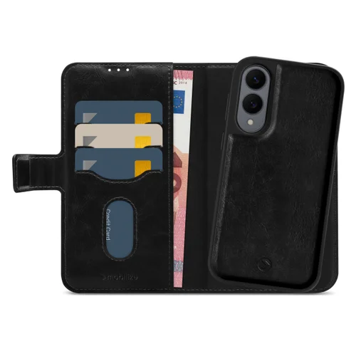 Mobilize 2in1 Magsafe Compatible Gelly Wallet Case Samsung Galaxy S25 Edge 5G Black