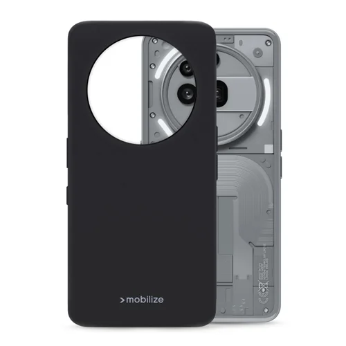 Mobilize Rubber Gelly Case Nothing Phone (3a) Pro Matt Black