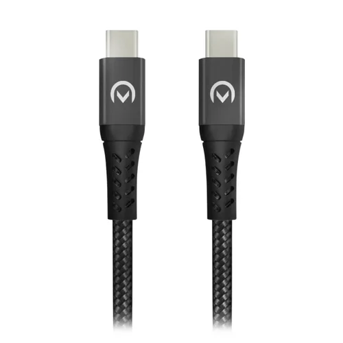 Mobilize Strong Nylon Cable USB-C to USB-C 1m. 100W Black