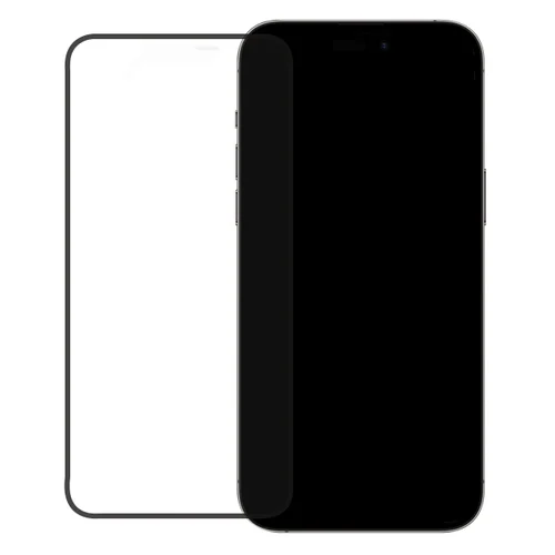 Mobilize Edge-To-Edge Glass Screen Protector Apple iPhone 14 Pro Max Black Full Glue