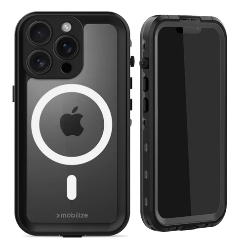 Mobilize MagSafe Compatible Waterproof Case Apple iPhone 16 Pro Clear/Black