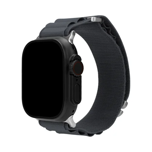 Mobilize Nylon Watch Band - Alpine - Titanium Connector - for Apple 38/40/41mm - Dark Grey