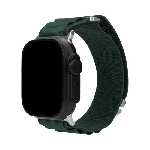 Mobilize Nylon Watch Band - Alpine - Titanium Connector - for Apple 38/40/41mm - Dark Green
