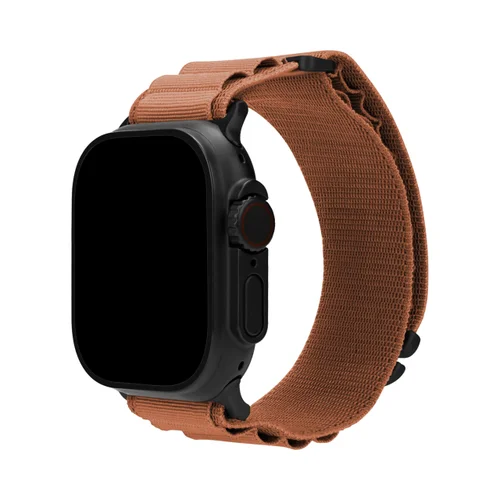 Mobilize Nylon Watch Band - Alpine - Black Connector - for Apple 42/44/45/49mm - Terracotta