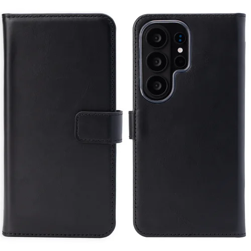 Selencia Echt Leren Bookcase Samsung Galaxy S26 Ultra - Zwart