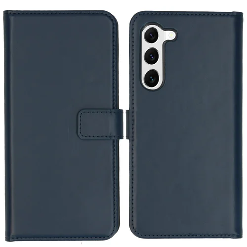 Selencia Echt Lederen Bookcase Samsung Galaxy S23 – Blauw Selencia Echt Lederen Bookcase Samsung Galaxy S23 – Blauw