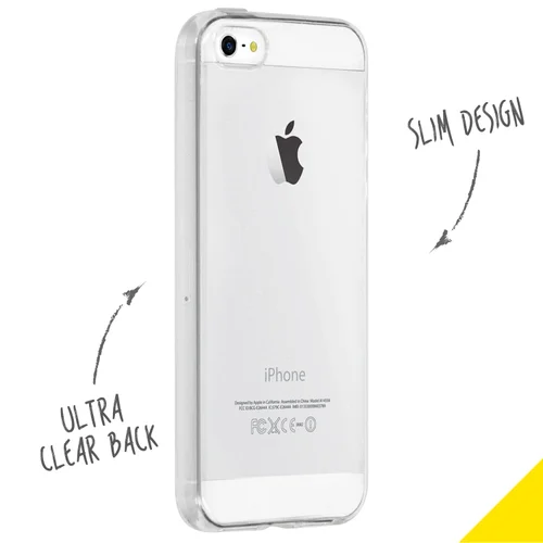 Accezz Clear Backcover Apple iPhone 5 / 5s / SE - Transparant