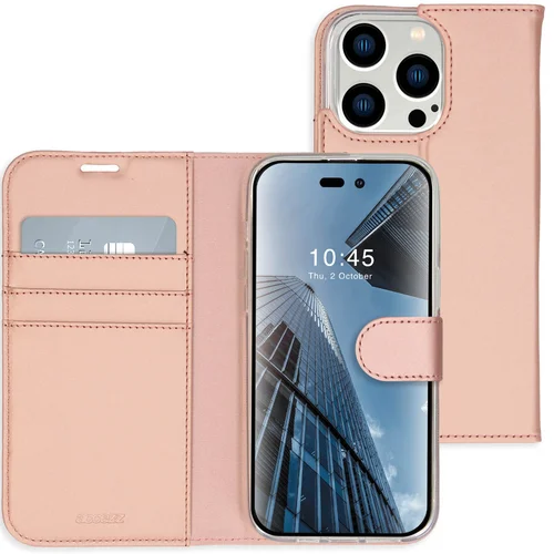 Accezz Wallet Softcase Bookcase iPhone 14 Pro Max – Rosé Goud